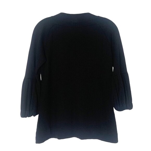 One Girl Who Angora Blend Black Open Cardigan Sweater Women’s Size Small - Picture 2 of 11